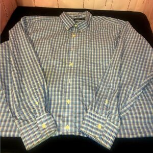Men Nautica Plaid Long Sleeve But Down Shirt